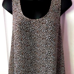 DANIEL RAINN LEOPARD PRINT TANK